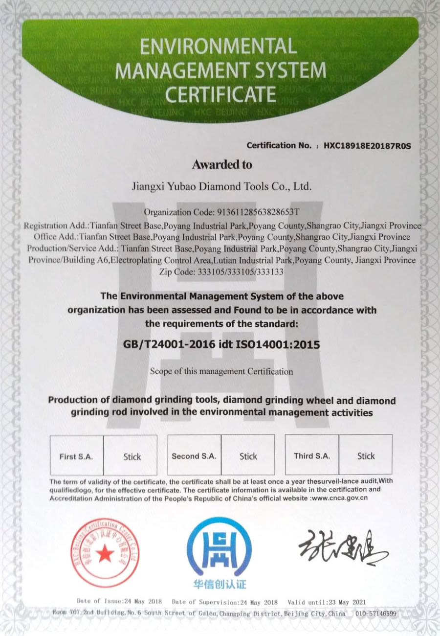 Environmental Management System Certification (English version)